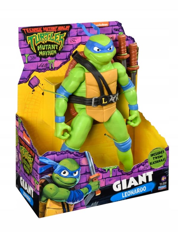 NINJA TURTLE FIGURES: GIANT LEONARDO 30cm