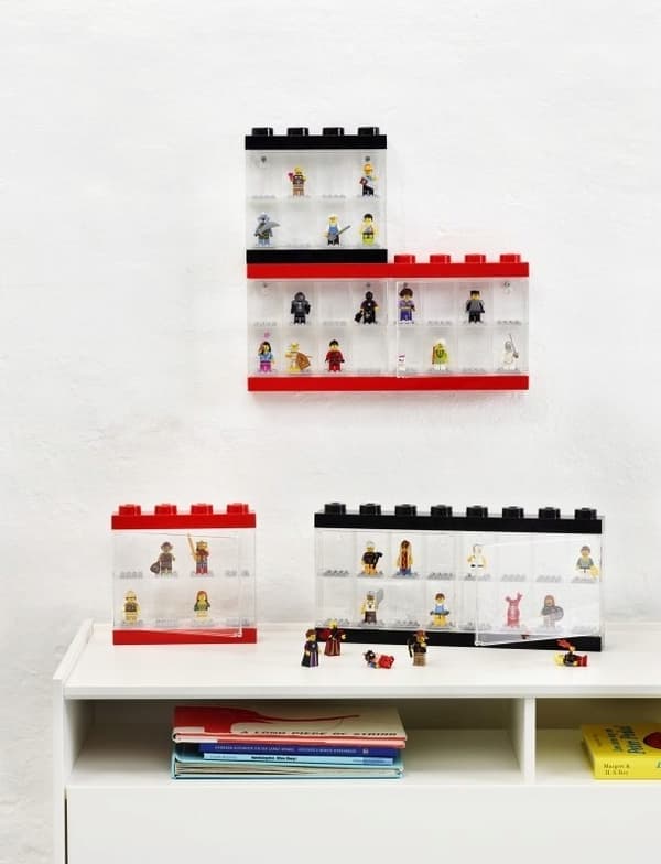 LEGO BLUE DISPLAY CASE FOR 16 MINIFIGURES 4066
