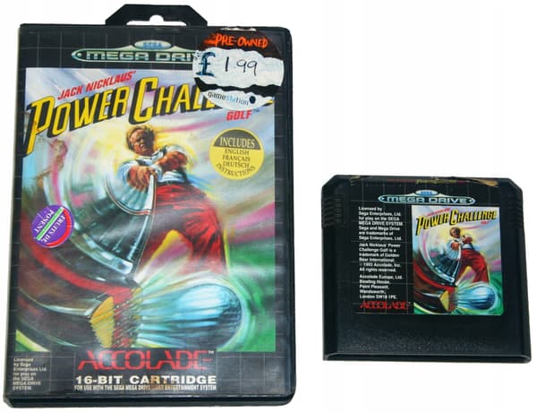 Jack Nicklaus Power Challenge Golf – a game for the Sega Mega Drive.