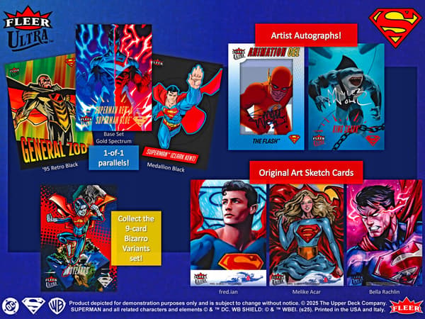 Upper Deck Fleer Ultra Superman Hobby Pack Cards