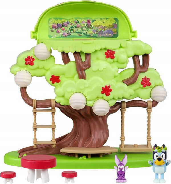 Bluey Treehouse Play Set with Figures and Accessories, 6-piece set, Moose, 3+