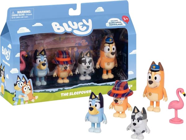 MOOSE TOYS Bluey Sleepover Figure Set