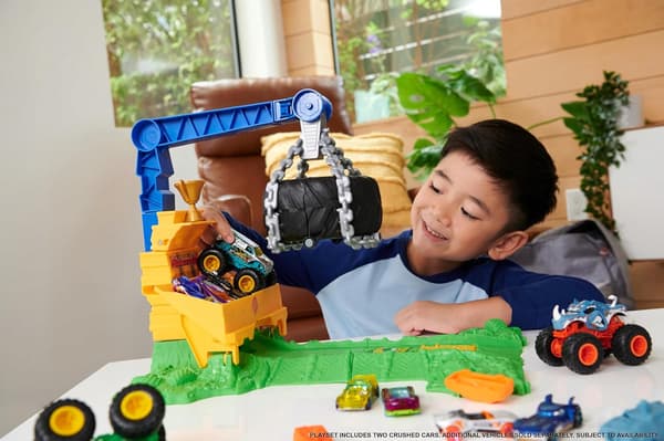 Hot Wheels Monster Trucks Arena Smashers Rhinomite Set