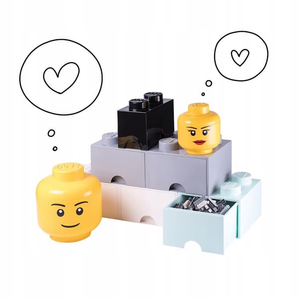 LEGO container – girl’s head, 2 litres, size S