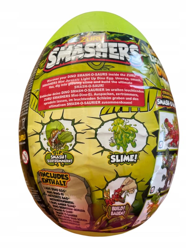 ZURU Smashers Mini Jurassic Light-Up Dino Egg Set