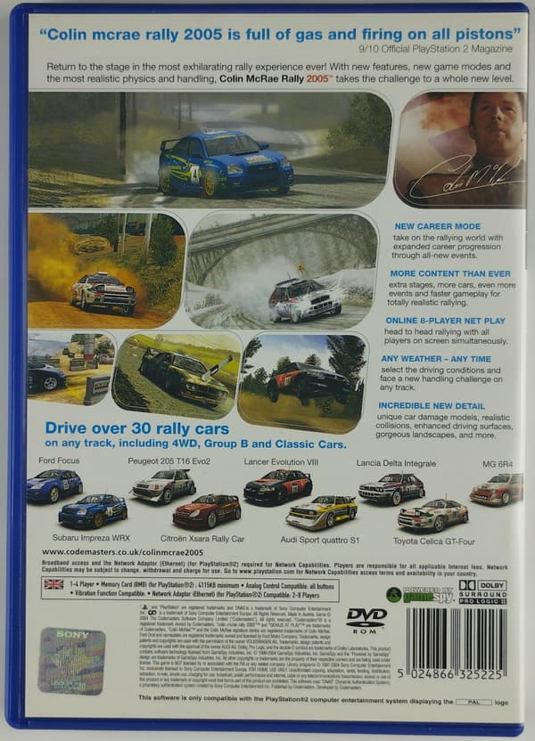 COLIN MCRAE RALLY 2005 PlayStation 2 (PS2) boxed