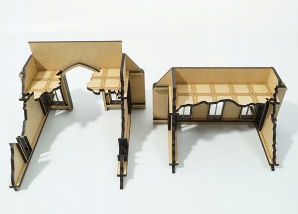 Wargaming Complex MDF Model: Gothic Terrain Works – Ruined Chapel Bunker