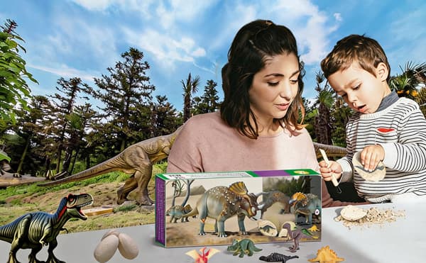Archaeological Toy: Dinosaur Dig – 12 Large Eggs, for Children Aged 6+