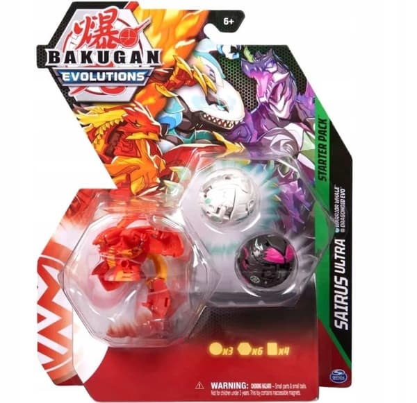 Bakugan Evolutions Starter Set 3-pack Sairus Ultra SAIRUS ULTRA