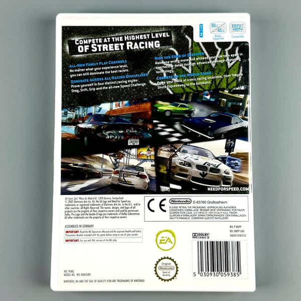 Need for Speed: ProStreet | Nintendo Wii | 3xA SET