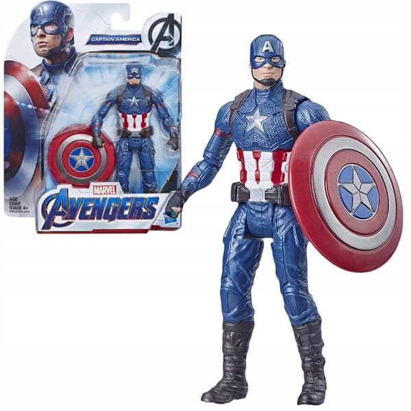 MARVEL AVENGERS CAPTAIN AMERICA FIGURINE E3932 + ACCESSORIES