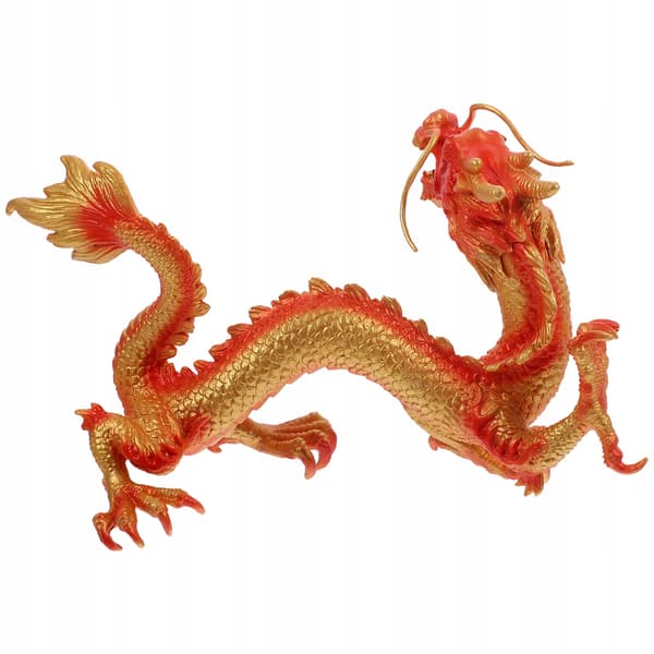 PLASTIC CHINESE DRAGON FIGURINE FOR INTERIOR DECORATION