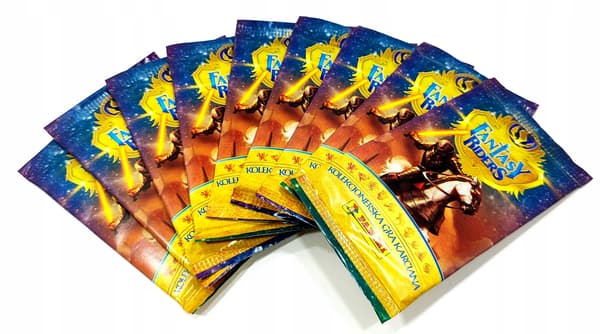 FANTASY RIDERS CARDS. 9 PACKETS (54 CARDS) DESIGN 4