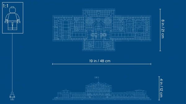 LEGO Architecture 21054 White House, 1,483 pieces