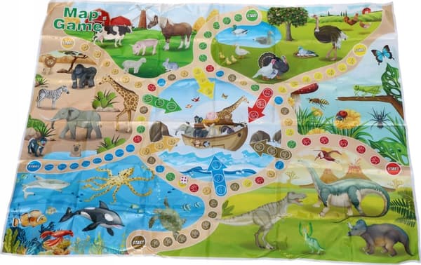 LARGE DINOSAUR FIGURINE SET IN A BOX DINOSAUR SET IN AN EGG-SHAPED CASE