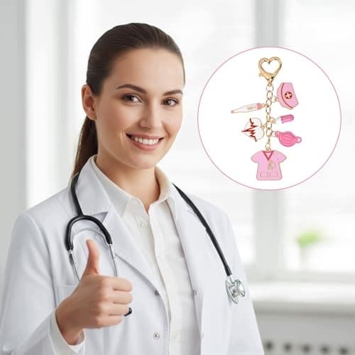 NURSE'S KEYRING – A GIFT FOR A WOMAN OR A STUDENT FOR THEIR GRADUATION