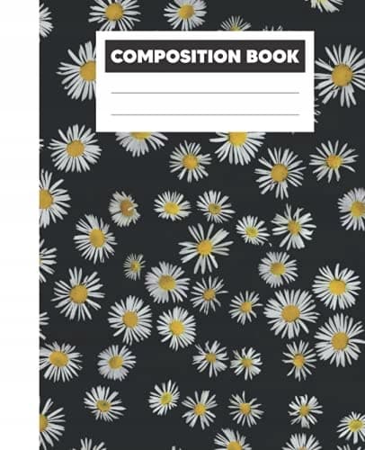 Composition Book: Wide-ruled composition notebook, 7.5 x 9.25, 100 pages,