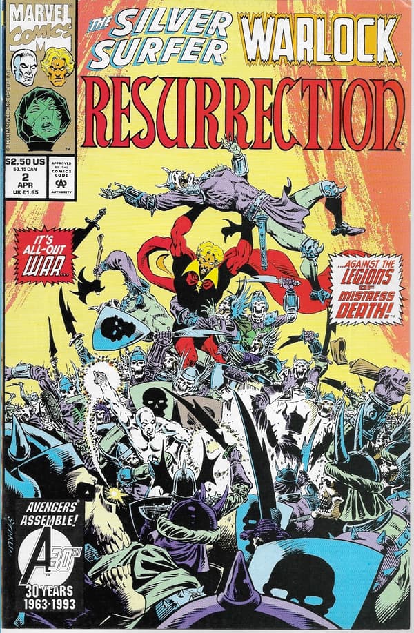 Marvel Silver Surfer: Warlock Resurrection Comic Books 1–4/1993 (in English) – Complete set!