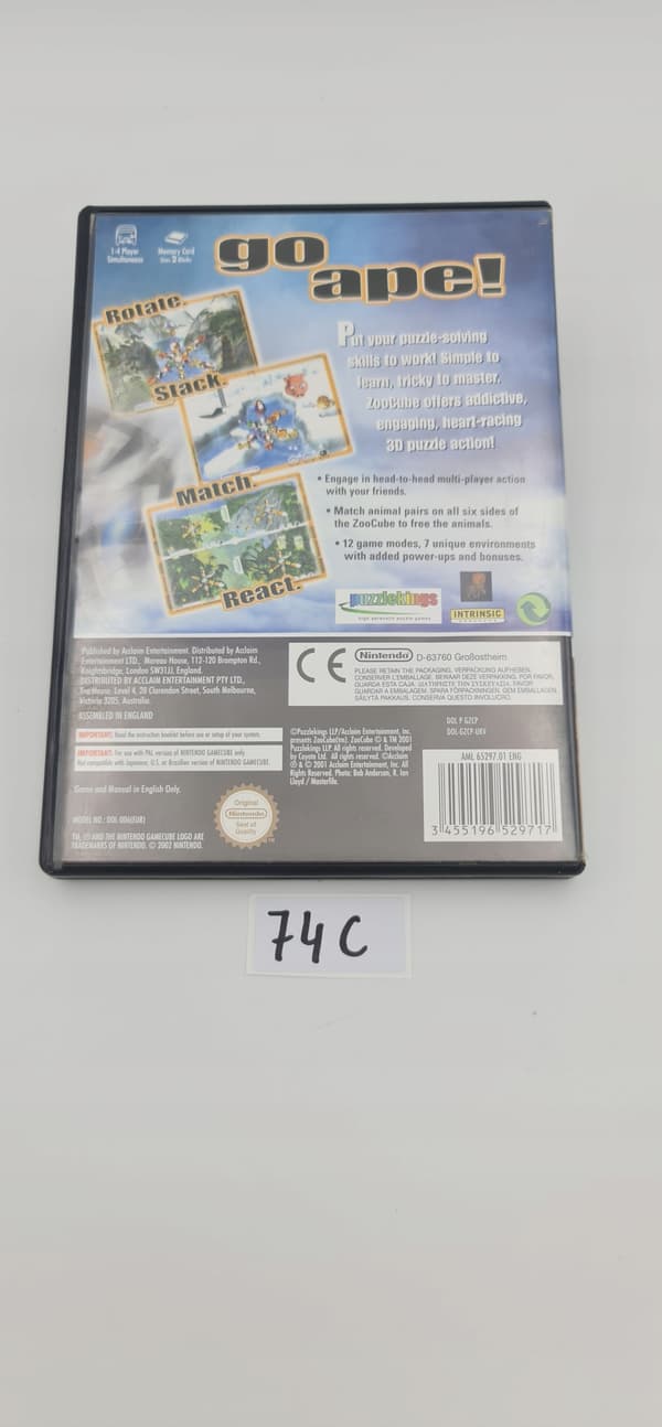 NINTENDO GAMECUBE ZOOCUBE