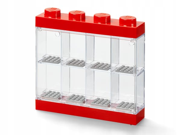 LEGO Minifigure Display Case 8 (red)