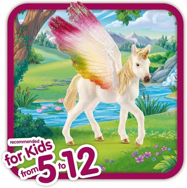 Schleich Winged Rainbow Unicorn Foal 70577
