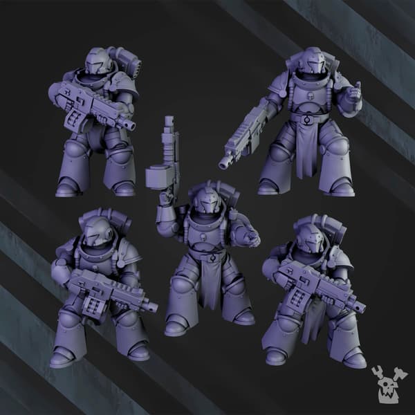 Space Knights Tactical Squad x5 DakkaDakkaStore