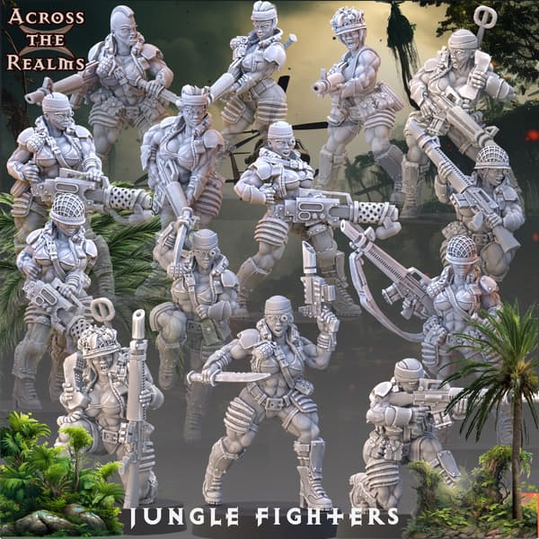 Jungle Fighters x5 Across the Realms