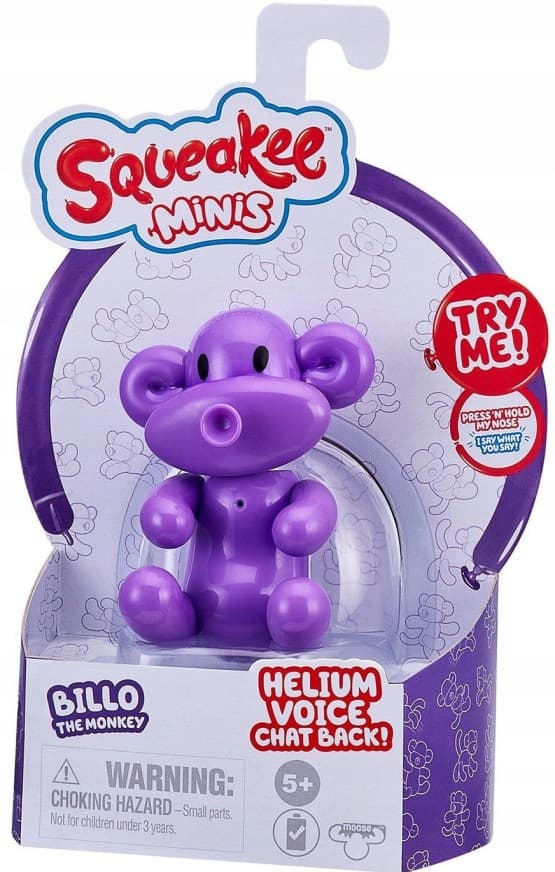 SQUEAKEE MINIS . Monkey Interactive toy