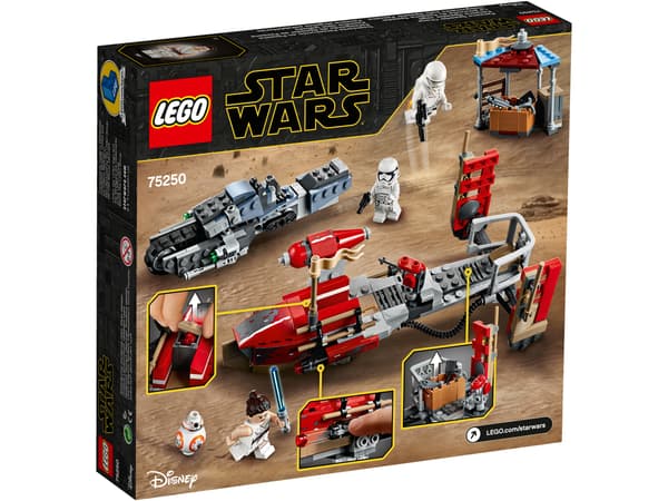 LEGO 75250 Star Wars – Speeder Chase, Rey, Stormtrooper, BB-8 Droid