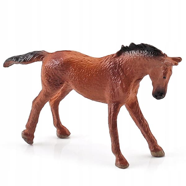 6x Sturdy Horse Figurines, Models, Miniature Simulation, Early Learning A