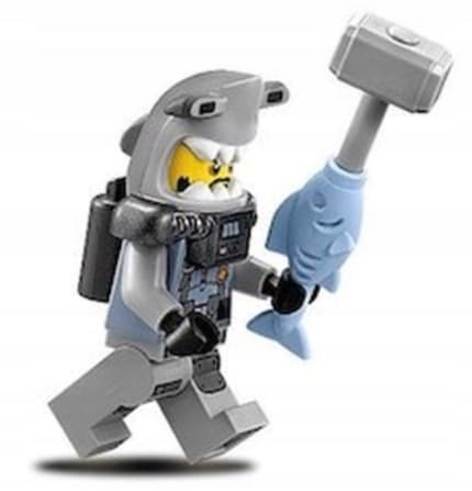 Lego minifigure @@@ HAMMER HEAD SHARK @@@ from set 70615