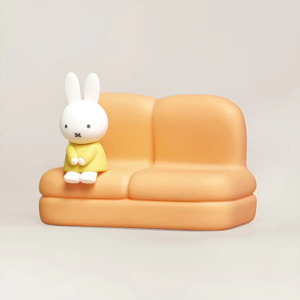 Original Miffy Sofa Phone Stand Blind Box collectable figurine