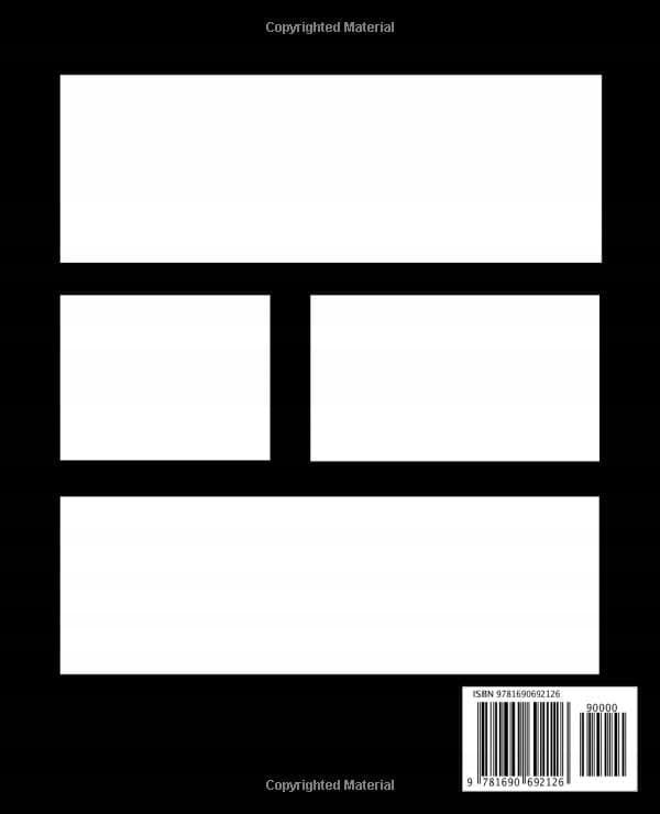 Comic Book: Blank Comic Book Notebook 7.5 x 9.25 inches, 150 pages Comic pa