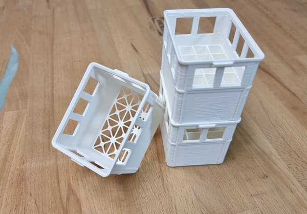 Foldable battery case - Stackable Battery Case