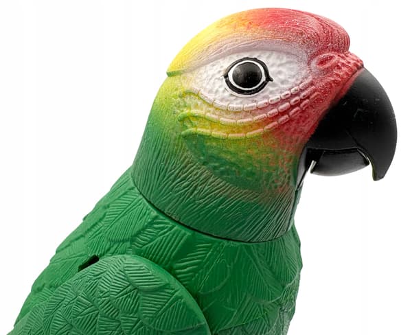 Singing parrot, interactive battery-operated parrot, interactive bird.