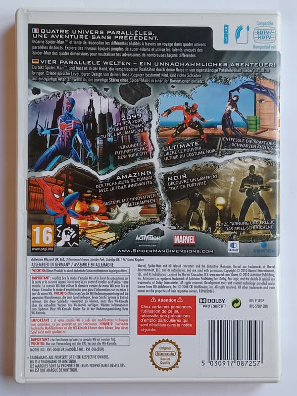 Spider-Man: Shattered Dimensions, Wii
