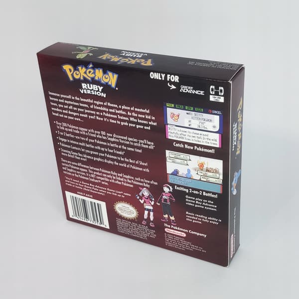 Pokémon Ruby Game Boy Box + Cartridge