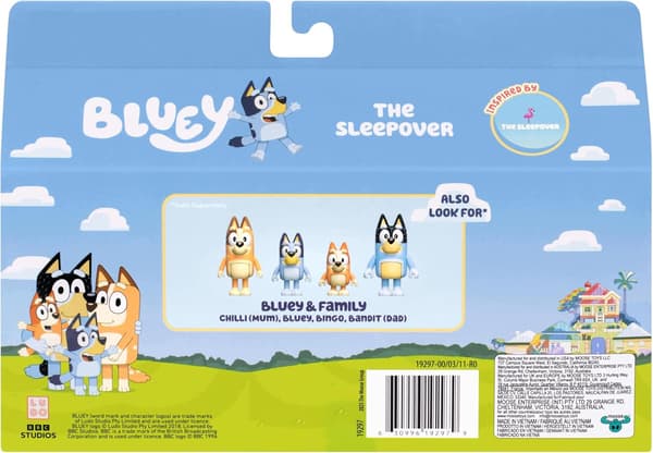 MOOSE TOYS Bluey Sleepover Figure Set