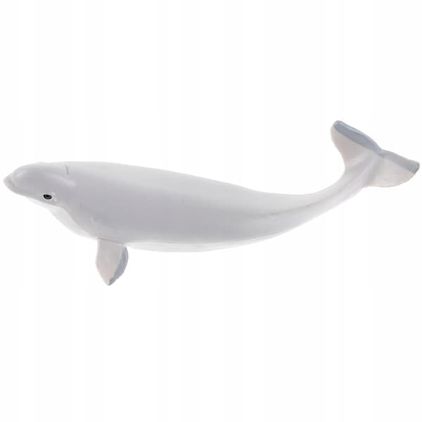 GREY SIMULATED WHITE WHALE FIGURINE FOR DECORATION