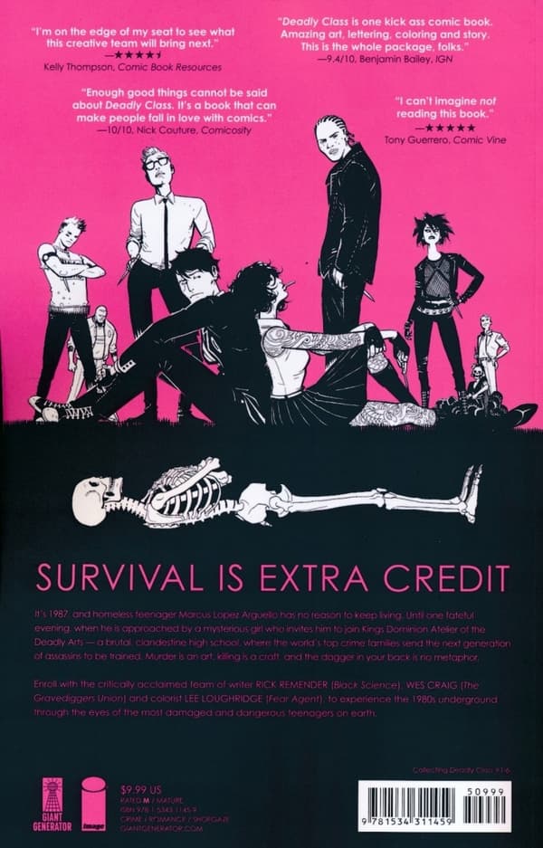 Deadly Class Volume 1: Reagan Youth Media Tie-In