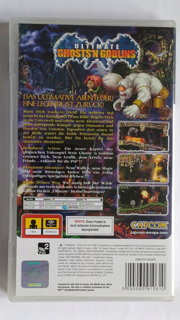 Ultimate Ghosts'n Goblins, PSP