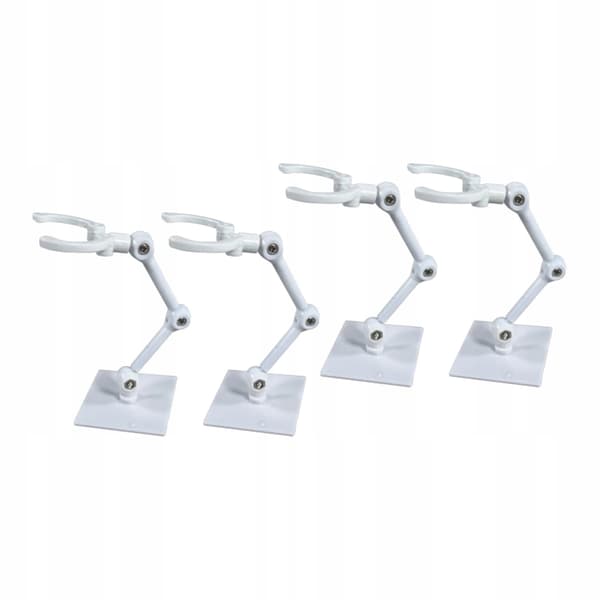 Action Base – Adjustable angle – Display stand for Anime models – 4-pack – White – 4x4cm