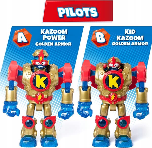 Super Zings Things SuperBot Golden Armour 2 ROBOT Figures