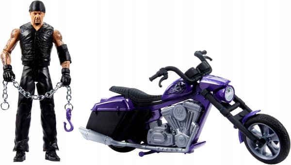 MATTEL WWE WWE Wrekkin' Boneyard Slamcycle & Undertaker Figure
