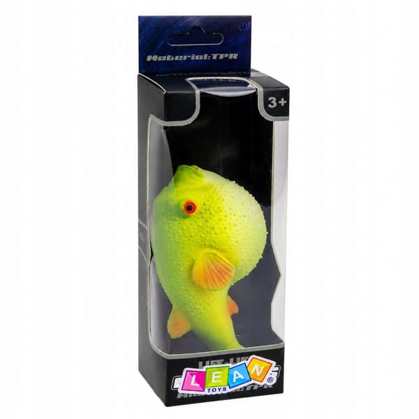 Rubber Blowfish – Stretchable, Realistic Ocean Fish Figurine, 12cm