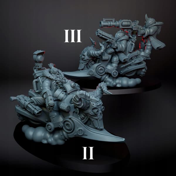 Evil Space Dwarf Bikers |RatMan Forge| – 1 Model. Select variants