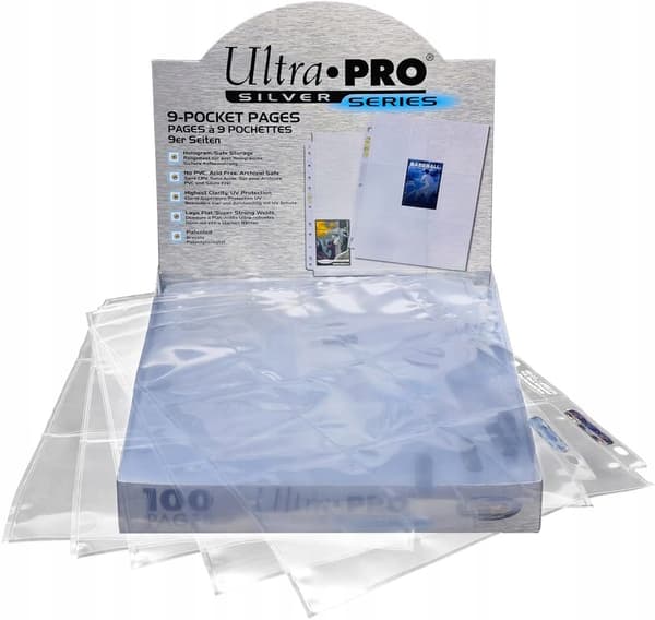 9-POCKET PAGES, 100 PAGES, SIZE 63.5 × 88 mm, FOR STORAGE