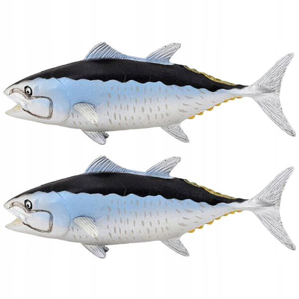 2 DECORATIVE SEA FISH FIGURINES – EDUCATIONAL AND STYLISH