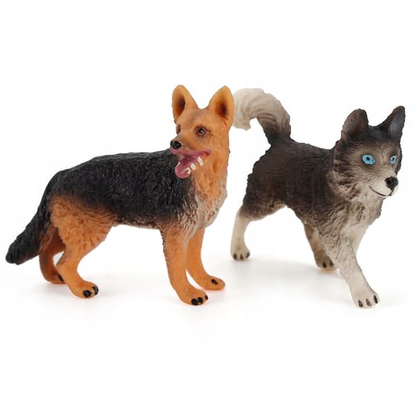 PLASTIC DOG FIGURINE – TABLE DECORATION – ANIMAL MODEL
