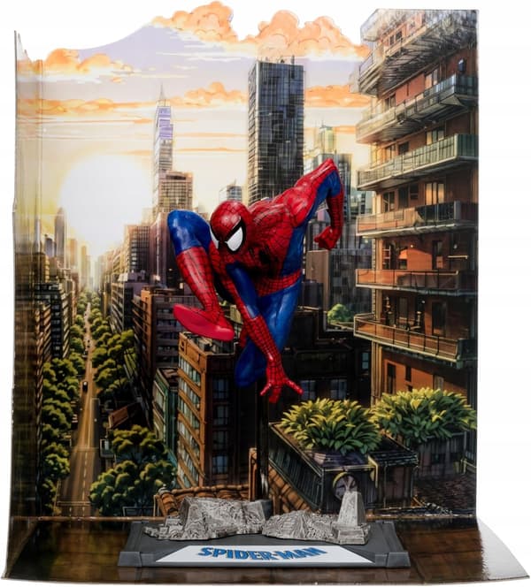 McFarlane Marvel Spider-Man Figure No. 6, 1:10 scale, Collector’s Card